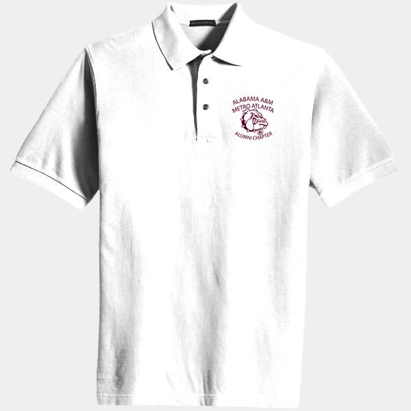 Maroon Logo - Adult 50/50 Jersey Polo Thumbnail